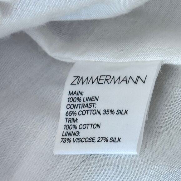 Zimmermann Cream Off-Shoulder Midi Dress - Picture 13 of 14